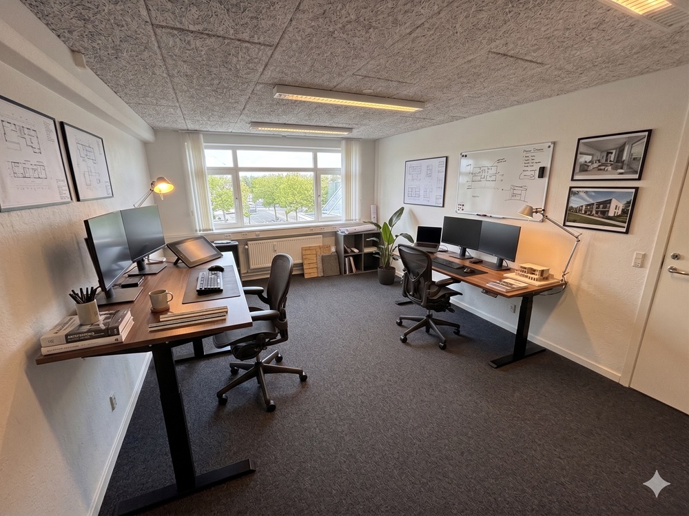 Kontor 33 m2 indrette Ai