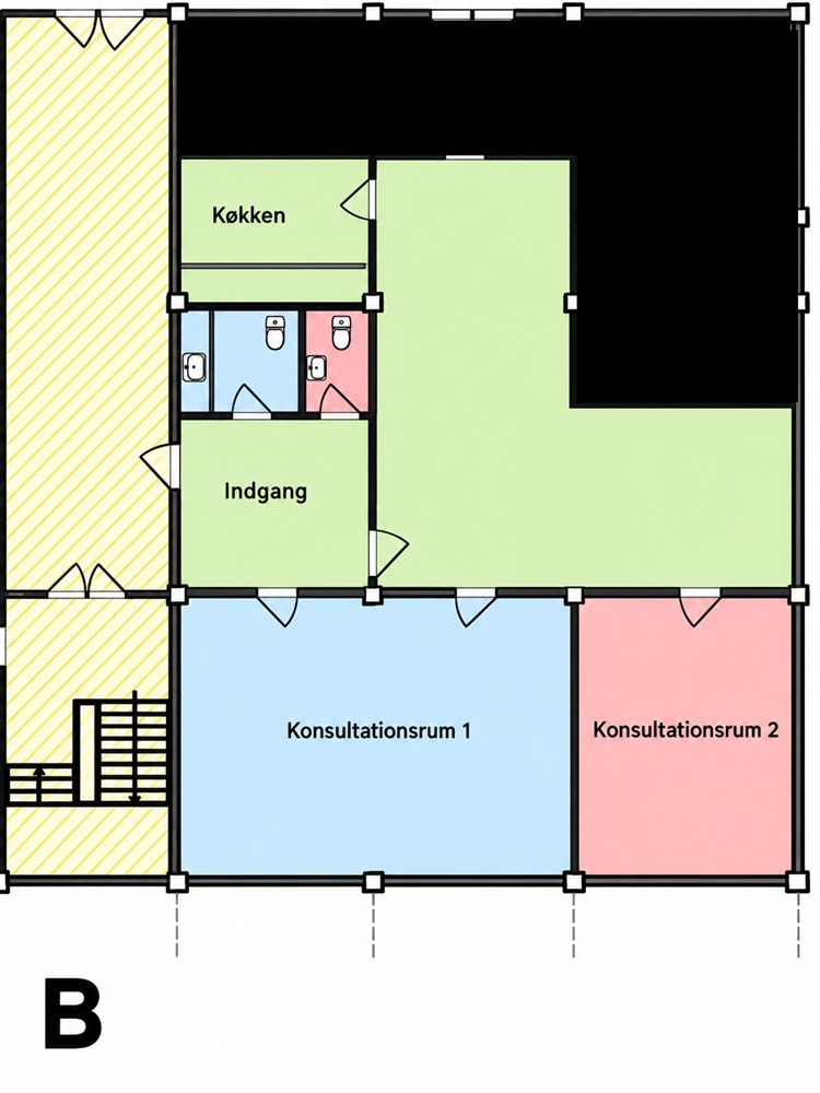 plantegning FGU 2. sal