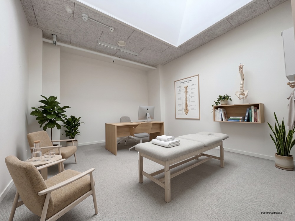 Indretningsforslag klinikrum Hjemmeside